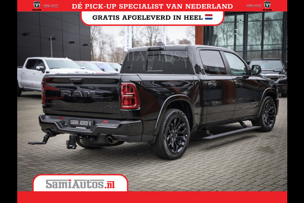 Dodge Ram 1500 LIMITED NIGHT H.O 540PK 706 Nm 2025 | XB9 | MASSAGE | BOM VOL | CREW CAB | DUBBELE CABINE | GRIJSKENTEKEN | DE MEEST LUXUEUZE en BEGEERDE Pick-up | VOORRAAD NR 2357 - 5182