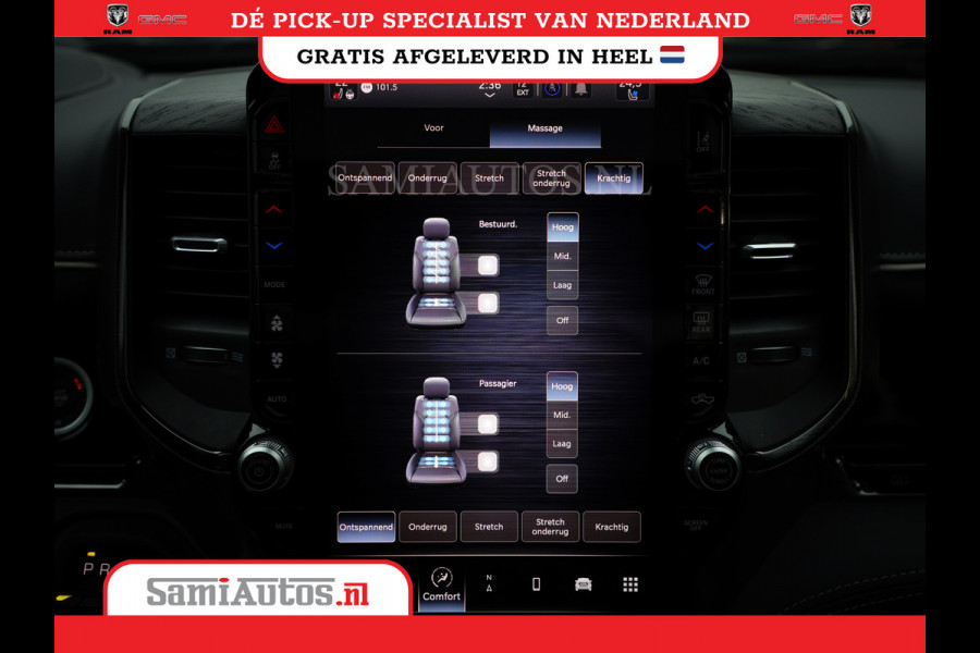 Dodge Ram 1500 LIMITED NIGHT H.O 540PK 706 Nm 2025 | XB9 | MASSAGE | BOM VOL | CREW CAB | DUBBELE CABINE | GRIJSKENTEKEN | DE MEEST LUXUEUZE en BEGEERDE Pick-up | VOORRAAD NR 2357 - 5182