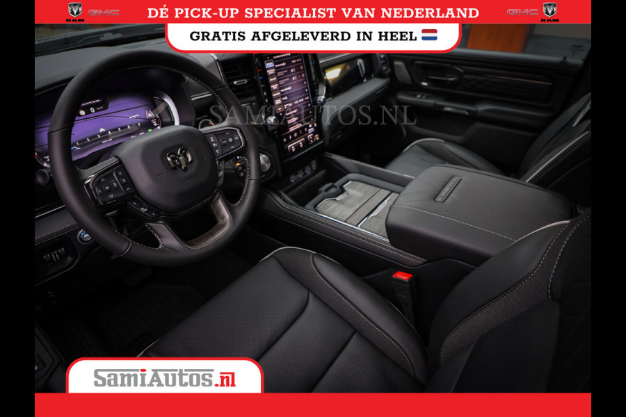 Dodge Ram 1500 LIMITED NIGHT H.O 540PK 706 Nm 2025 | XB9 | MASSAGE | BOM VOL | CREW CAB | DUBBELE CABINE | GRIJSKENTEKEN | DE MEEST LUXUEUZE en BEGEERDE Pick-up | VOORRAAD NR 2357 - 5182