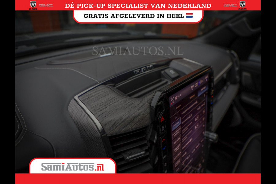 Dodge Ram 1500 LIMITED NIGHT H.O 540PK 706 Nm 2025 | XB9 | MASSAGE | BOM VOL | CREW CAB | DUBBELE CABINE | GRIJSKENTEKEN | DE MEEST LUXUEUZE en BEGEERDE Pick-up | VOORRAAD NR 2357 - 5182