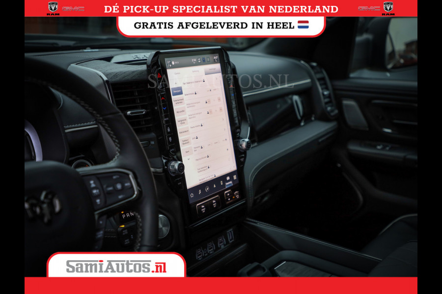 Dodge Ram 1500 LIMITED NIGHT H.O 540PK 706 Nm 2025 | XB9 | MASSAGE | BOM VOL | CREW CAB | DUBBELE CABINE | GRIJSKENTEKEN | DE MEEST LUXUEUZE en BEGEERDE Pick-up | VOORRAAD NR 2357 - 5182