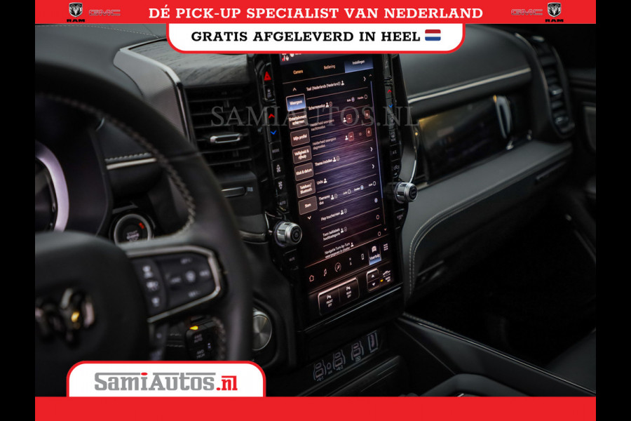 Dodge Ram 1500 LIMITED NIGHT H.O 540PK 706 Nm 2025 | XB9 | MASSAGE | BOM VOL | CREW CAB | DUBBELE CABINE | GRIJSKENTEKEN | DE MEEST LUXUEUZE en BEGEERDE Pick-up | VOORRAAD NR 2357 - 5182