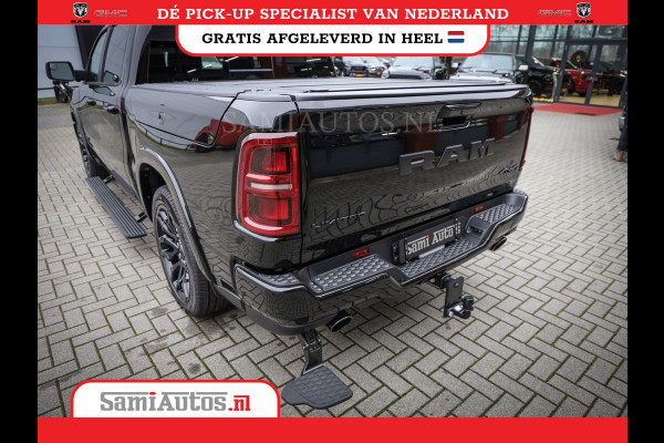 Dodge Ram 1500 LIMITED NIGHT H.O 540PK 706 Nm 2025 | XB9 | MASSAGE | BOM VOL | CREW CAB | DUBBELE CABINE | GRIJSKENTEKEN | DE MEEST LUXUEUZE en BEGEERDE Pick-up | VOORRAAD NR 2357 - 5182