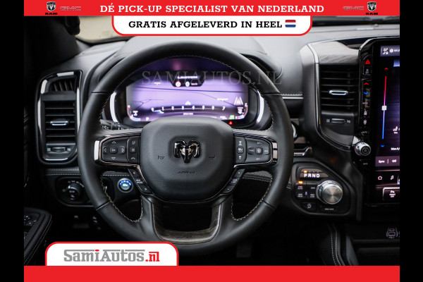Dodge Ram 1500 LIMITED NIGHT H.O 540PK 706 Nm 2025 | XB9 | MASSAGE | BOM VOL | CREW CAB | DUBBELE CABINE | GRIJSKENTEKEN | DE MEEST LUXUEUZE en BEGEERDE Pick-up | VOORRAAD NR 2357 - 5182