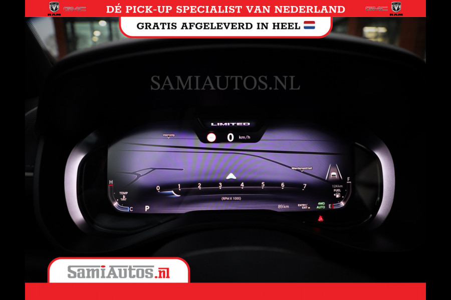 Dodge Ram 1500 LIMITED NIGHT H.O 540PK 706 Nm 2025 | XB9 | MASSAGE | BOM VOL | CREW CAB | DUBBELE CABINE | GRIJSKENTEKEN | DE MEEST LUXUEUZE en BEGEERDE Pick-up | VOORRAAD NR 2357 - 5182