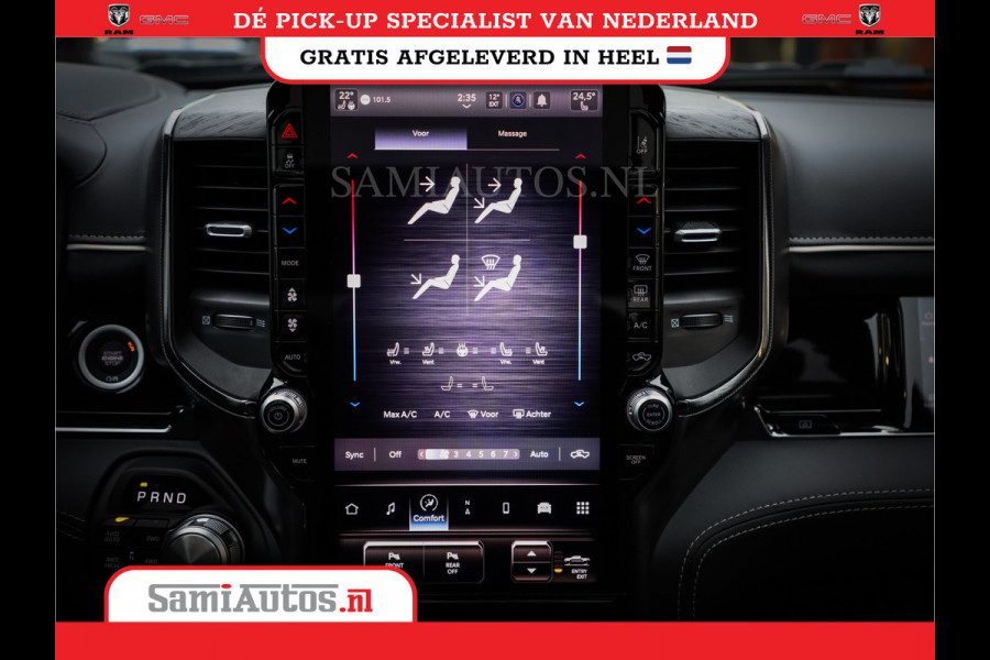 Dodge Ram 1500 LIMITED NIGHT H.O 540PK 706 Nm 2025 | XB9 | MASSAGE | BOM VOL | CREW CAB | DUBBELE CABINE | GRIJSKENTEKEN | DE MEEST LUXUEUZE en BEGEERDE Pick-up | VOORRAAD NR 2357 - 5182