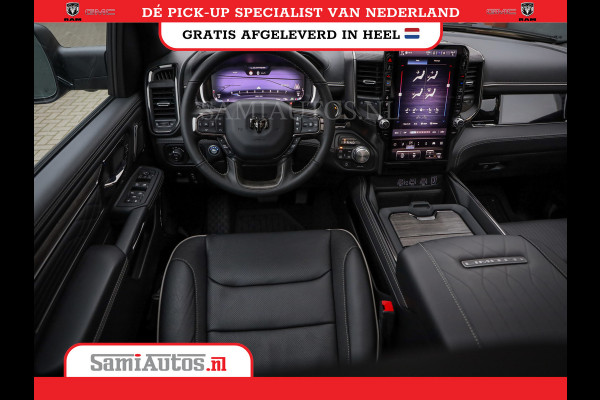 Dodge Ram 1500 LIMITED NIGHT H.O 540PK 706 Nm 2025 | XB9 | MASSAGE | BOM VOL | CREW CAB | DUBBELE CABINE | GRIJSKENTEKEN | DE MEEST LUXUEUZE en BEGEERDE Pick-up | VOORRAAD NR 2357 - 5182