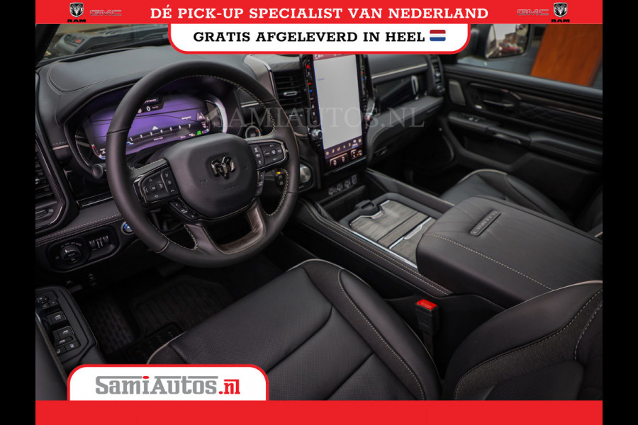 Dodge Ram 1500 LIMITED NIGHT H.O 540PK 706 Nm 2025 | XB9 | MASSAGE | BOM VOL | CREW CAB | DUBBELE CABINE | GRIJSKENTEKEN | DE MEEST LUXUEUZE en BEGEERDE Pick-up | VOORRAAD NR 2357 - 5182