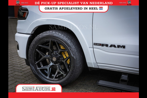 Dodge Ram 1500 LIMITED NIGHT H.O 540PK 706 Nm | XB9 | MASSAGE | BOM VOL | PWD IVORY | CREW CAB | DUBBELE CABINE | GRIJSKENTEKEN | 5 PERSOONS | DE MEEST LUXUEUZE en BEGEERDE Pick-up | VOORRAAD NR 2351 - 7478