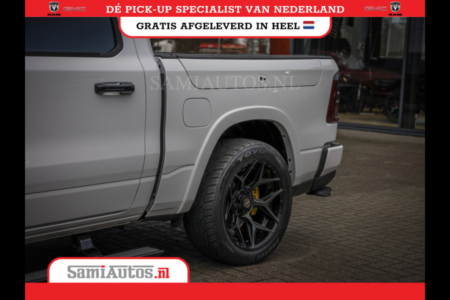Dodge Ram 1500 LIMITED NIGHT H.O 540PK 706 Nm | XB9 | MASSAGE | BOM VOL | PWD IVORY | CREW CAB | DUBBELE CABINE | GRIJSKENTEKEN | 5 PERSOONS | DE MEEST LUXUEUZE en BEGEERDE Pick-up | VOORRAAD NR 2351 - 7478