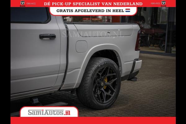 Dodge Ram 1500 LIMITED NIGHT H.O 540PK 706 Nm | XB9 | MASSAGE | BOM VOL | PWD IVORY | CREW CAB | DUBBELE CABINE | GRIJSKENTEKEN | 5 PERSOONS | DE MEEST LUXUEUZE en BEGEERDE Pick-up | VOORRAAD NR 2351 - 7478
