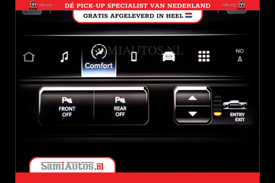 Dodge Ram 1500 LIMITED NIGHT H.O 540PK 706 Nm | XB9 | MASSAGE | BOM VOL | PWD IVORY | CREW CAB | DUBBELE CABINE | GRIJSKENTEKEN | 5 PERSOONS | DE MEEST LUXUEUZE en BEGEERDE Pick-up | VOORRAAD NR 2351 - 7478