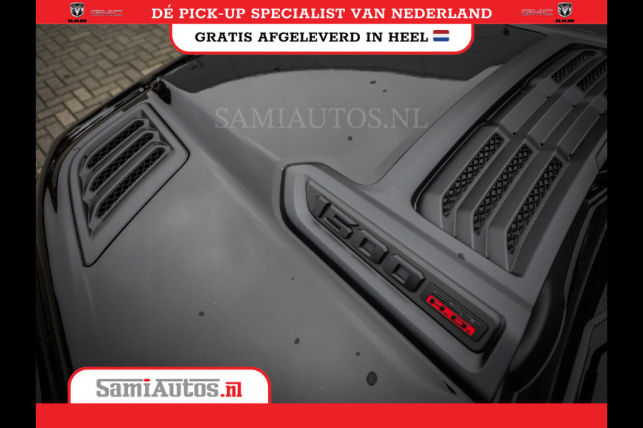 Dodge Ram 1500 LIMITED NIGHT 540PK 706 Nm HIGH OUTPUT | XB9 | MASSAGE | BOM VOL | CREW CAB | DUBBELE CABINE | GRIJSKENTEKEN | DE MEEST LUXUEUZE en BEGEERDE Pick-up VOORRAAD NR 2354 - 3380