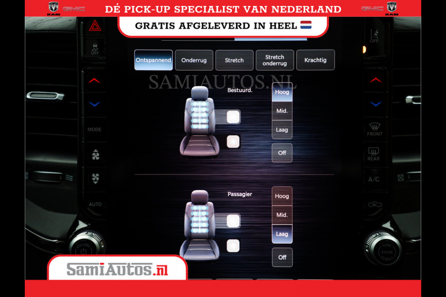 Dodge Ram 1500 LIMITED NIGHT 540PK 706 Nm HIGH OUTPUT | XB9 | MASSAGE | BOM VOL | CREW CAB | DUBBELE CABINE | GRIJSKENTEKEN | DE MEEST LUXUEUZE en BEGEERDE Pick-up VOORRAAD NR 2354 - 3380