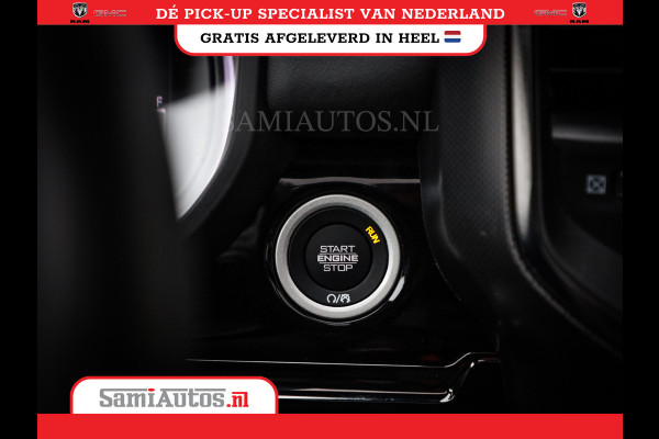 Dodge Ram 1500 LIMITED HIGH OUTPUT H.O 540PK 706 Nm | RAM VOL | XB9 | MASSAGE | CREW CAB | DUBBELE CABINE | GRIJSKENTEKEN | 5 PERSOONS | DE MEEST LUXUEUZE en BEGEERDE Pick-up | VOORRAAD NR 2350 - 5181