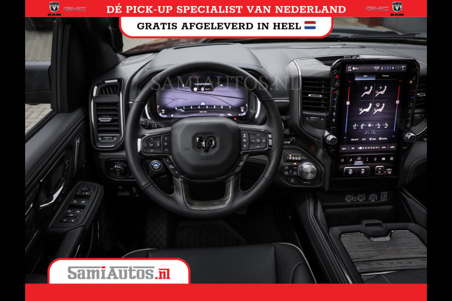 Dodge Ram 1500 LIMITED NIGHT DE MEEST LUXUEUZE PICK UP HIGH OUTPUT H.O 540PK 706 Nm 2025 | XB9 | MASSAGE | BOM VOL | CREW CAB | DUBBELE CABINE | GRIJSKENTEKEN | VOORRAAD NR 2331 - 5133