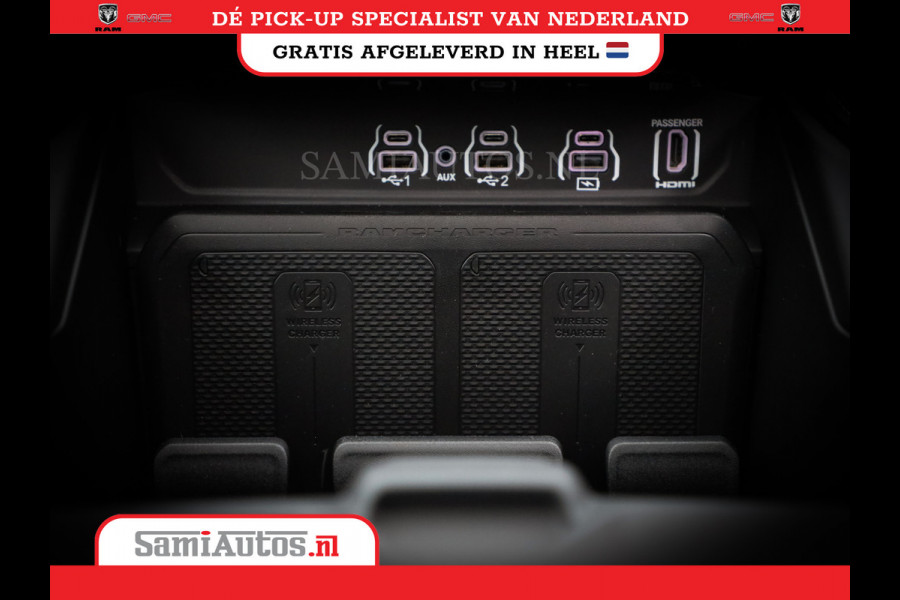 Dodge Ram 1500 LIMITED DE MEEST LUXUEUZE PICK UP HIGH OUTPUT H.O 540PK 706 Nm 2025 | XB9 | MASSAGE | BOM VOL | CREW CAB | DUBBELE CABINE | GRIJSKENTEKEN | VOORRAAD NR 2300 - 7689