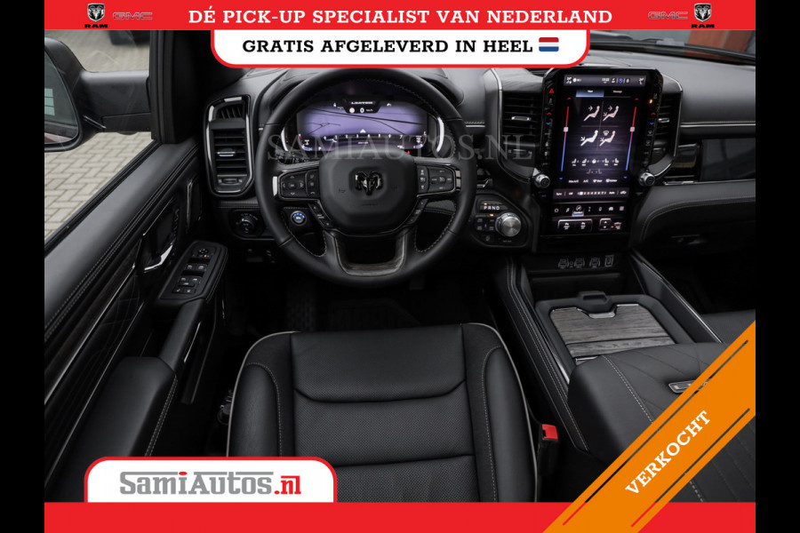 Dodge Ram 1500 LIMITED NIGHT H.O 540PK 706 Nm 2025 | XB9 | MASSAGE | BOM VOL | CREW CAB | DUBBELE CABINE | GRIJSKENTEKEN | DE MEEST LUXUEUZE en BEGEERDE Pick-up VOORRAAD NR 2330 - 7407