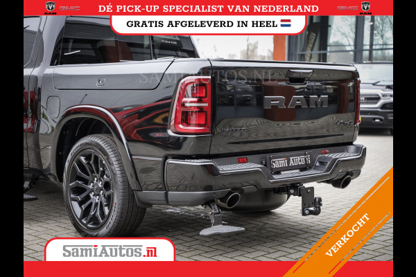 Dodge Ram 1500 LIMITED NIGHT H.O 540PK 706 Nm 2025 | XB9 | MASSAGE | BOM VOL | CREW CAB | DUBBELE CABINE | GRIJSKENTEKEN | DE MEEST LUXUEUZE en BEGEERDE Pick-up VOORRAAD NR 2330 - 7407