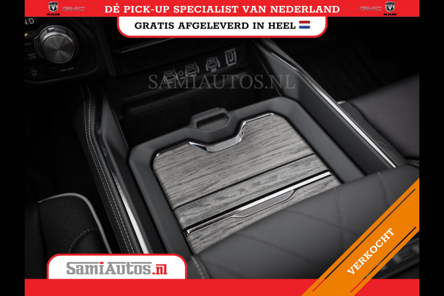 Dodge Ram 1500 LIMITED NIGHT H.O 540PK 706 Nm 2025 | XB9 | MASSAGE | BOM VOL | CREW CAB | DUBBELE CABINE | GRIJSKENTEKEN | DE MEEST LUXUEUZE en BEGEERDE Pick-up VOORRAAD NR 2330 - 7407