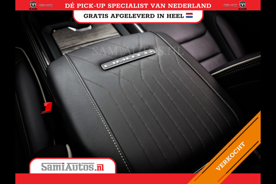Dodge Ram 1500 LIMITED NIGHT H.O 540PK 706 Nm 2025 | XB9 | MASSAGE | BOM VOL | CREW CAB | DUBBELE CABINE | GRIJSKENTEKEN | DE MEEST LUXUEUZE en BEGEERDE Pick-up VOORRAAD NR 2330 - 7407