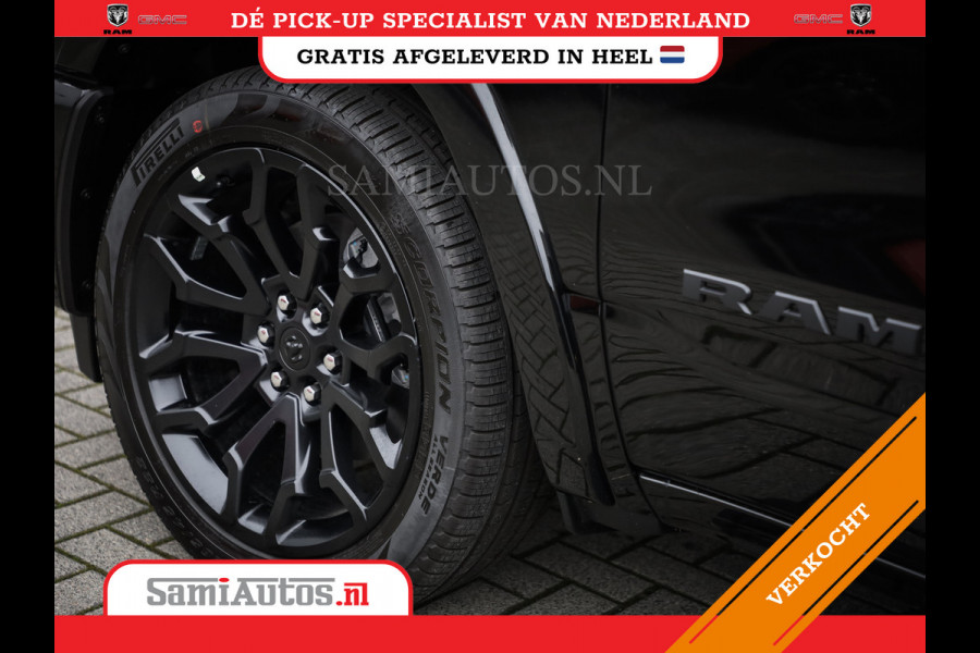 Dodge Ram 1500 LIMITED NIGHT H.O 540PK 706 Nm 2025 | XB9 | MASSAGE | BOM VOL | CREW CAB | DUBBELE CABINE | GRIJSKENTEKEN | DE MEEST LUXUEUZE en BEGEERDE Pick-up VOORRAAD NR 2330 - 7407