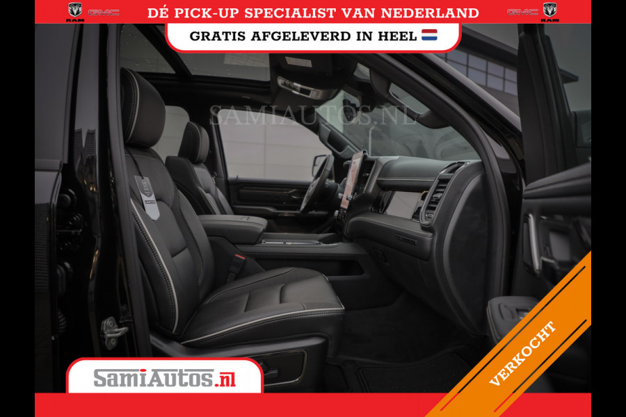 Dodge Ram 1500 LIMITED NIGHT H.O 540PK 706 Nm 2025 | XB9 | MASSAGE | BOM VOL | CREW CAB | DUBBELE CABINE | GRIJSKENTEKEN | DE MEEST LUXUEUZE en BEGEERDE Pick-up VOORRAAD NR 2330 - 7407