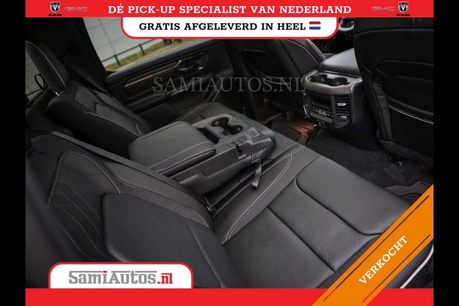 Dodge Ram 1500 LIMITED NIGHT H.O 540PK 706 Nm 2025 | XB9 | MASSAGE | BOM VOL | CREW CAB | DUBBELE CABINE | GRIJSKENTEKEN | DE MEEST LUXUEUZE en BEGEERDE Pick-up VOORRAAD NR 2330 - 7407