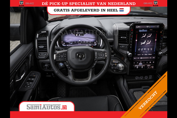 Dodge Ram 1500 LIMITED NIGHT H.O 540PK 706 Nm 2025 | XB9 | MASSAGE | BOM VOL | CREW CAB | DUBBELE CABINE | GRIJSKENTEKEN | DE MEEST LUXUEUZE en BEGEERDE Pick-up VOORRAAD NR 2330 - 7407