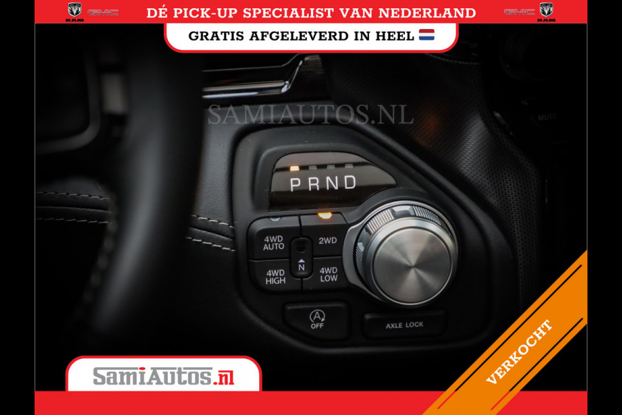 Dodge Ram 1500 LIMITED NIGHT H.O 540PK 706 Nm 2025 | XB9 | MASSAGE | BOM VOL | CREW CAB | DUBBELE CABINE | GRIJSKENTEKEN | DE MEEST LUXUEUZE en BEGEERDE Pick-up VOORRAAD NR 2330 - 7407