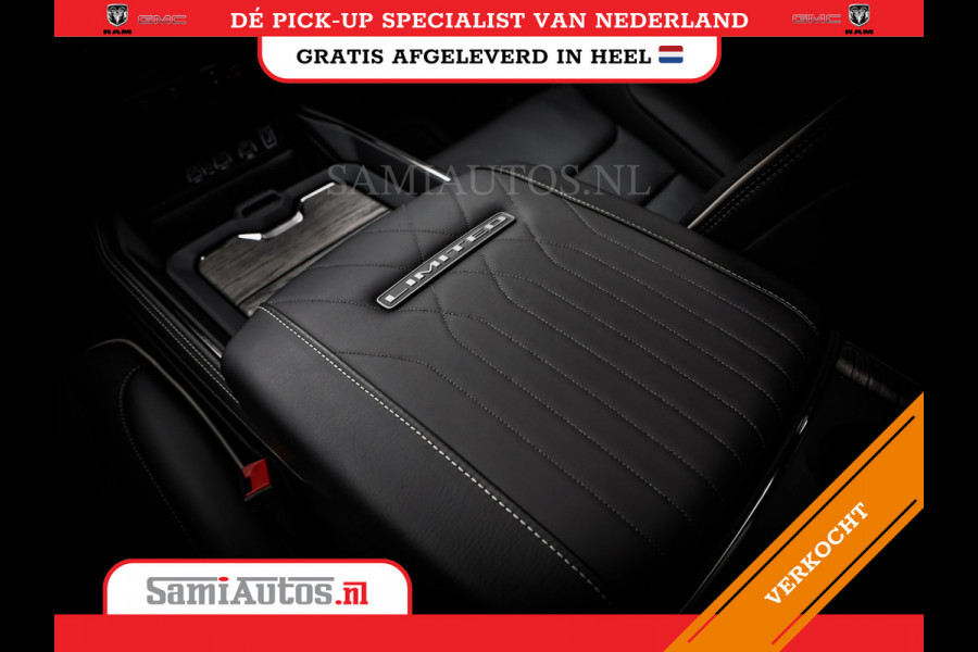 Dodge Ram 1500 LIMITED NIGHT H.O 540PK 706 Nm 2025 | XB9 | MASSAGE | BOM VOL | CREW CAB | DUBBELE CABINE | GRIJSKENTEKEN | DE MEEST LUXUEUZE en BEGEERDE Pick-up VOORRAAD NR 2330 - 7407
