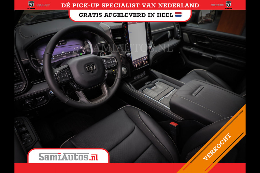 Dodge Ram 1500 LIMITED NIGHT H.O 540PK 706 Nm 2025 | XB9 | MASSAGE | BOM VOL | CREW CAB | DUBBELE CABINE | GRIJSKENTEKEN | DE MEEST LUXUEUZE en BEGEERDE Pick-up VOORRAAD NR 2330 - 7407