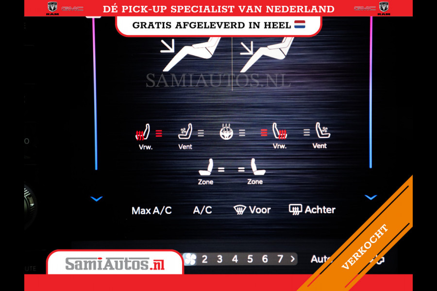 Dodge Ram 1500 LIMITED NIGHT H.O 540PK 706 Nm 2025 | XB9 | MASSAGE | BOM VOL | CREW CAB | DUBBELE CABINE | GRIJSKENTEKEN | DE MEEST LUXUEUZE en BEGEERDE Pick-up VOORRAAD NR 2330 - 7407