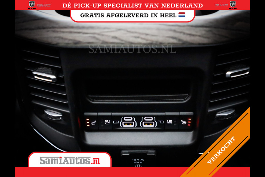 Dodge Ram 1500 LIMITED NIGHT H.O 540PK 706 Nm 2025 | XB9 | MASSAGE | BOM VOL | CREW CAB | DUBBELE CABINE | GRIJSKENTEKEN | DE MEEST LUXUEUZE en BEGEERDE Pick-up VOORRAAD NR 2330 - 7407