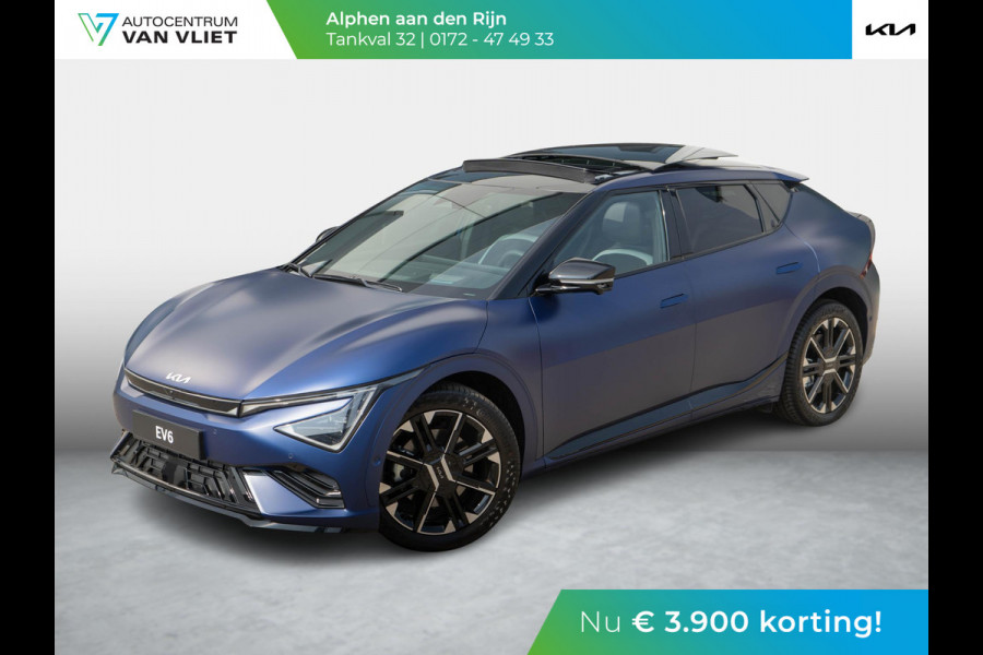 Kia Ev6 GT-Line 84 kWh Yacht Blue Matte: alleen bij ons en direct leverbaar | UNIEKE KLEUR