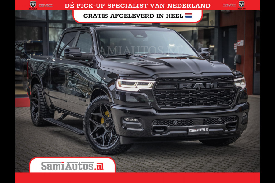Dodge Ram 1500 LIMITED NIGHT DE MEEST LUXUEUZE PICK UP HIGH OUTPUT H.O 540PK 706 Nm 2025 | XB9 | MASSAGE | BOM VOL | CREW CAB | DUBBELE CABINE | GRIJSKENTEKEN | VOORRAAD NR 2293 - 7688