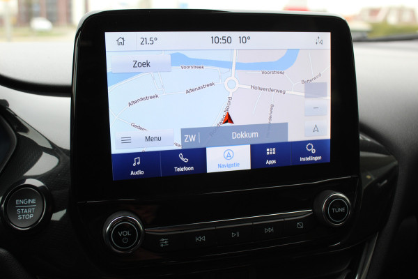 Ford Puma 1.0-125pk EcoBoost Hybrid ST-Line. April 2024 ! Slechts 8.400km ! Autm. airco, navigatie, telefoonvoorb., camera, pdc v+a, parkeerassistent, LED verl., metallic lak, LM wielen, stoel-, stuur- en voorraamverw., lane- en sideassist, adapt. cruise cntrl etc