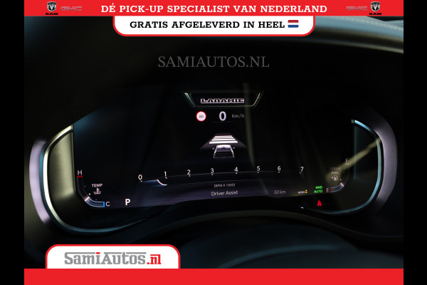 Dodge Ram NIGHT PREMIUM | BOM VOL + 14.4 INCH SCHERM | LUCHTVERING | HUD | HURRICAN 420PK 636 Nm | PRIJS MET LPG EN COVER EN GARANTIE | DUBBELE CABINE | PICK UP | 5 PERSOONS | DC | GRIJSKENTEKEN | VOORRAAD NR 2233 - 7672