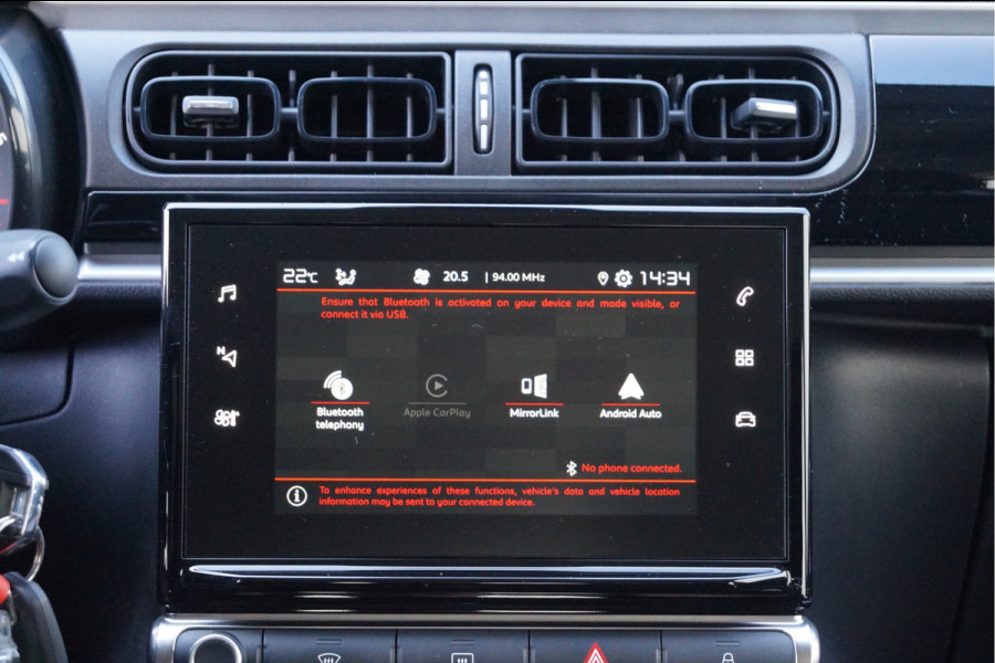 Citroën C3 1.2 PureTech Feel | Stoelverwarming | Apple/Android CarPlay | Zwart dak