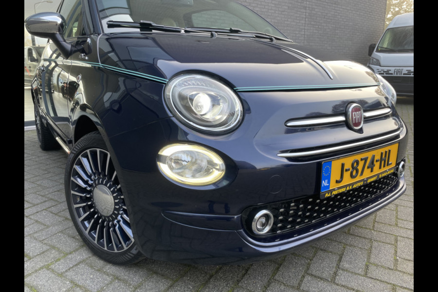 Fiat 500C 0.9 TwinAir Turbo Riva Speciale unieke uitvoering! - Elektrisch bedienbare kap - houtafwerking interieur - 105 pk - climate control - parkeersensoren achter multifunctioneel stuurwiel - navigatie - u connect - mistlampen - licht metalen velgen - lederen bekleding - radio/USB/AUX - bluetooth