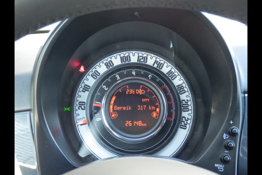 Fiat 500 70 pk. Hybride I Nav. I Airco I Park. sens. achter I LM velgen I
