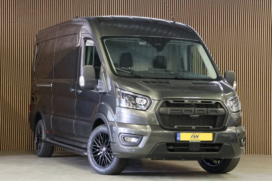 Ford Transit 350 2.0 TDCI L3H2 165PK AUT Limited | BPM VRIJ | L+R Schuifdeur | 360 Camera | ACC | Navigatie | Bi-Xenon | Lane assist | BLIS | CarPlay | Trekhaak | 3-Zitter| Facelift model MY2025