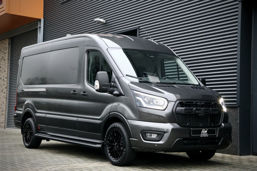 Ford Transit 350 2.0 TDCI L3H2 165PK AUT Limited | BPM VRIJ | L+R Schuifdeur | 360 Camera | ACC | Navigatie | Bi-Xenon | Lane assist | BLIS | CarPlay | Trekhaak | 3-Zitter| Facelift model MY2025