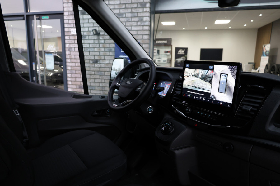 Ford Transit 350 2.0 TDCI L3H2 165PK AUT Limited | BPM VRIJ | L+R Schuifdeur | 360 Camera | ACC | Navigatie | Bi-Xenon | Lane assist | BLIS | CarPlay | Trekhaak | 3-Zitter| Facelift model MY2025