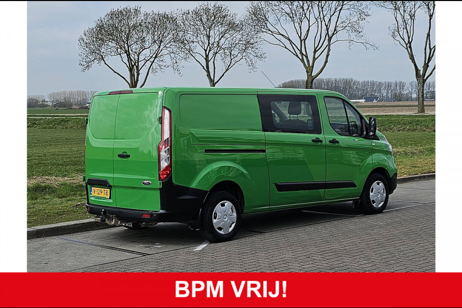 Ford Transit Custom 300 2.0 TDCI L2H1 Trend DC NAP 2xZijdeur Euro6 130Pk Trekhaak