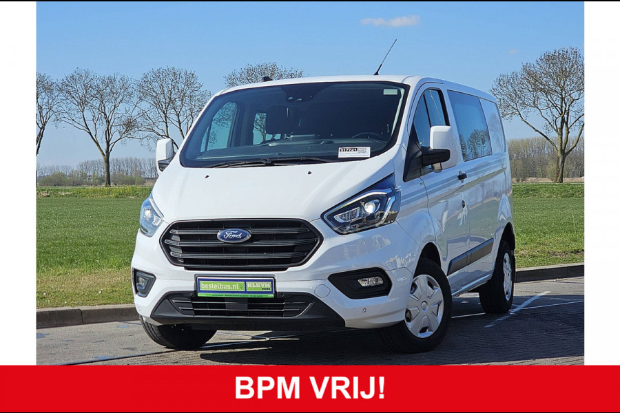 Ford Transit 2.0 TDCI L1H1 Dubbelcabine Airco Trekhaak Deuren Navi Xenon ACC Camera Euro6!