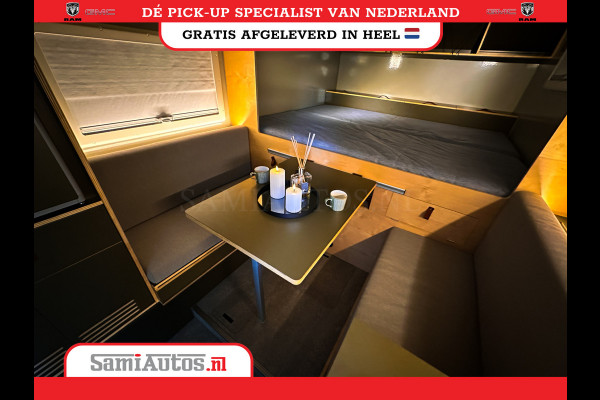 Dodge Ram 1500 CAMPER / AFZET UNIT | SHOWROOM MODEL | 4 PERSOONS | AIRCO | ZONNEPANEEL | VERWARMING | DOUCHE | WC | LUIFEL | 4 SLAAP PLAATSEN | Let Op: Investeer in deze unieke afzetunit camper en verdien direct!
