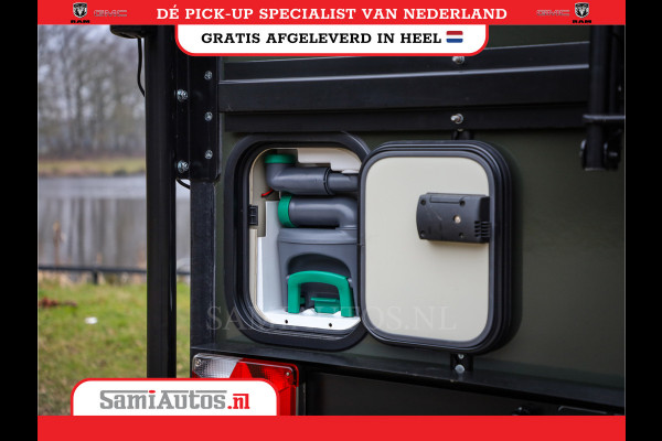 Dodge Ram 1500 CAMPER / AFZET UNIT | SHOWROOM MODEL | 4 PERSOONS | AIRCO | ZONNEPANEEL | VERWARMING | DOUCHE | WC | LUIFEL | 4 SLAAP PLAATSEN | Let Op: Investeer in deze unieke afzetunit camper en verdien direct!