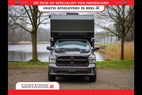 Dodge Ram 1500 CAMPER / AFZET UNIT | SHOWROOM MODEL | 4 PERSOONS | AIRCO | ZONNEPANEEL | VERWARMING | DOUCHE | WC | LUIFEL | 4 SLAAP PLAATSEN | Let Op: Investeer in deze unieke afzetunit camper en verdien direct!