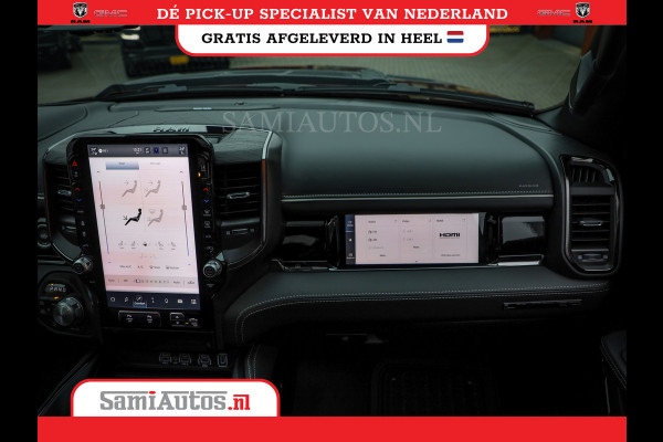 Dodge Ram 1500 LIMITED NIGHT HIGH OUTPUT 540PK 706 Nm 2025 | XB9 | MASSAGE | BOM VOL | CREW CAB | DUBBELE CABINE | GRIJSKENTEKEN | DE MEEST LUXUEUZE en BEGEERDE Pick-up | VOORRAAD NR 2302 - 7425